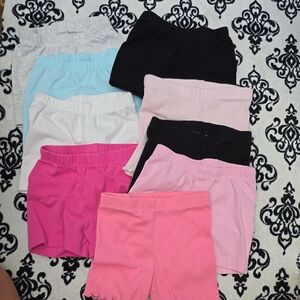 Bundle Of 9 Pair Of 24 Month Toddler Shorts.  All Colors And No Stains.